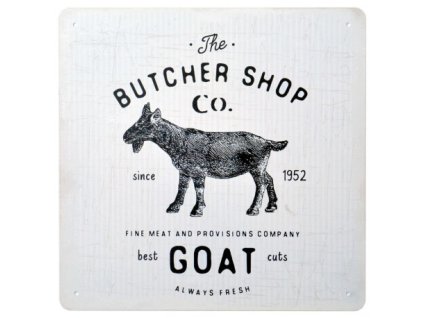 Plechová cedule s nápisem 30 x 30 cm