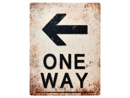 Plechová cedule s nápisem 30 x 40 cm