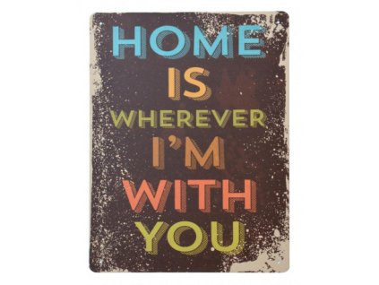 Plechová cedule s nápisem 30 x 40 cm