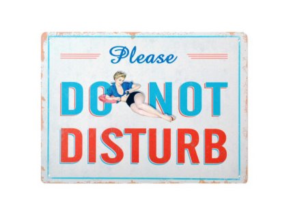 Plechová cedule s nápisem 30 x 40 cm