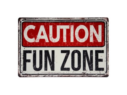 Plechová cedule s nápisem 20 x 30 cm