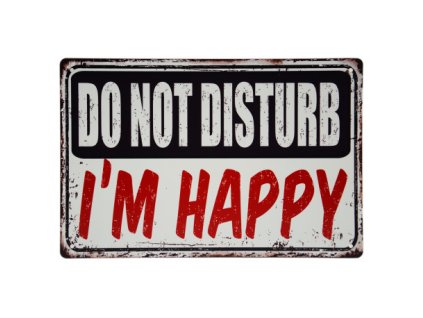 Plechová cedule s nápisem 20 x 30 cm