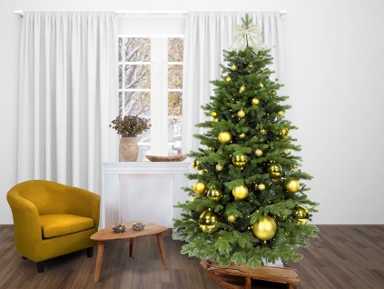 63615 ozdobeny stromecek zlate vanoce ii 270 cm