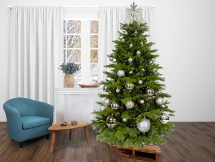 63765 ozdobeny stromecek stribrne vanoce ii 270 cm