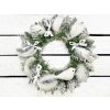 Věnec zasněžený DELUXE Viola 30 cm