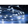 LED drátek stříbrný STUDENÁ BÍLÁ 0,9 m
