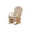 Křeslo pohupovací krémové