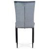 Jídelní židle šedá sametová látka / kov