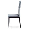 Jídelní židle šedá sametová látka / kov