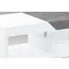 Konferenční stolek bílý / dekor beton 120 x 60 x 42 cm
