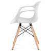 Jídelní židle bílá plastová / buk