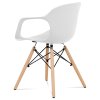 Jídelní židle bílá plastová / buk