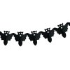 Řetěz s netopýry papírový černý 360 cm