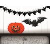 Sada 3 ks papírových dekorací: dýně, netopýr, řetěz s netopýry