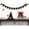 Sada 3 ks papírových dekorací: pavouk, klobouk, řetěz s netopýry