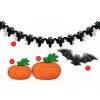 Sada 4 ks papírových dekorací: dýně velká a malá, netopýr, řetěz s netopýry