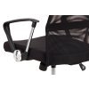 Kancelářská židle černá látka a síťovina / kov
