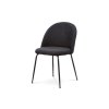Jídelní židle černá látka / kov