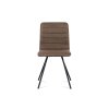 Jídelní židle hnědá látka / kov