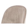 Jídelní židle béžová sametová látka / dub