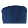 Jídelní židle modrá sametová látka / dub