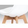 Jídelní židle bílá plastová / buk