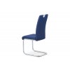 Jídelní židle modrá látka / chrom
