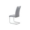 Jídelní židle stříbrná látka / kov