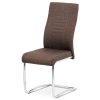 Jídelní židle hnědá látka / chrom