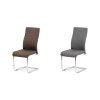 Jídelní židle hnědá látka / chrom