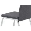 Jídelní židle šedá látka / chrom