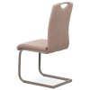Jídelní židle krémová látka / kov