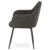 Jídelní židle v šedá látka / kov