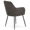 Jídelní židle v šedá látka / kov