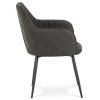 Jídelní židle v šedá látka / kov