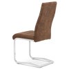 Jídelní židle hnědá látka / chrom