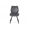 Jídelní židle šedá látka / kov