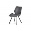 Jídelní židle šedá látka / kov