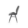 Jídelní židle šedá látka / kov