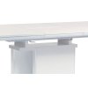 Jídelní stůl rozkládací bílý / lesk 120 - 160 x 80 cm