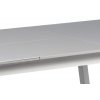 Jídelní stůl rozkládací šedý sklo / kov 120 - 160 x 80 cm