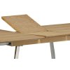 Jídelní stůl rozkládací dýha dub / kov / nerez 160 - 200 x 90 cm