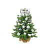 43804 9 ozdobeny stromecek bile vanoce 75 cm