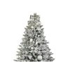 ZAPŮJČENÍ - Ozdobený stromeček STŘÍBRNÉ VLOČKY 210 cm