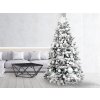 44509 17 ozdobeny stromecek polarni bila 270 cm