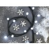 Vánoční světelný řetěz kuličky STUDENÁ BÍLÁ 8 m  - multifunkční