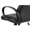 Kancelářská židle černá ekokůže / plast