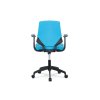 Kancelářská židle modrá látka / plast