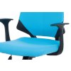 Kancelářská židle modrá látka / plast