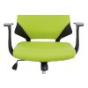 Kancelářská židle zelená látka / plast